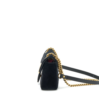 Gucci mini marmont Velvet black