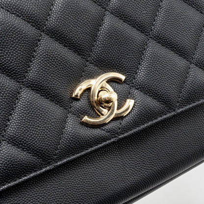 Chanel Medium Business Affinity Caviar black L