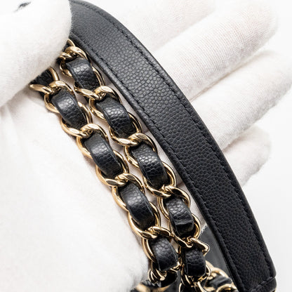 Chanel Medium Business Affinity Caviar black L