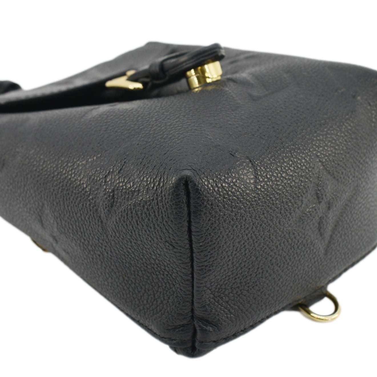 LOUIS VUITTON Tiny Monogram Empreinte Leather Backpack Black