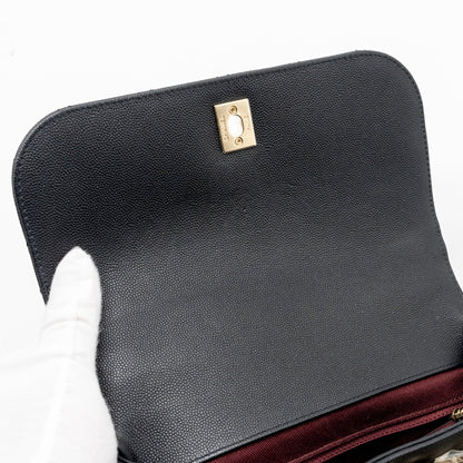 Chanel Medium Business Affinity Caviar black L