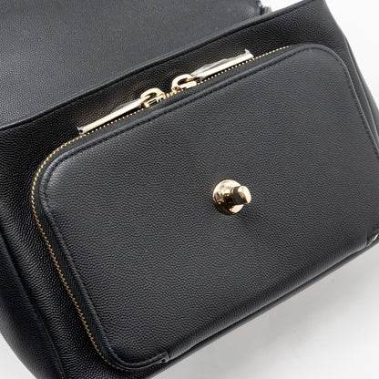 Chanel Medium Business Affinity Caviar black L