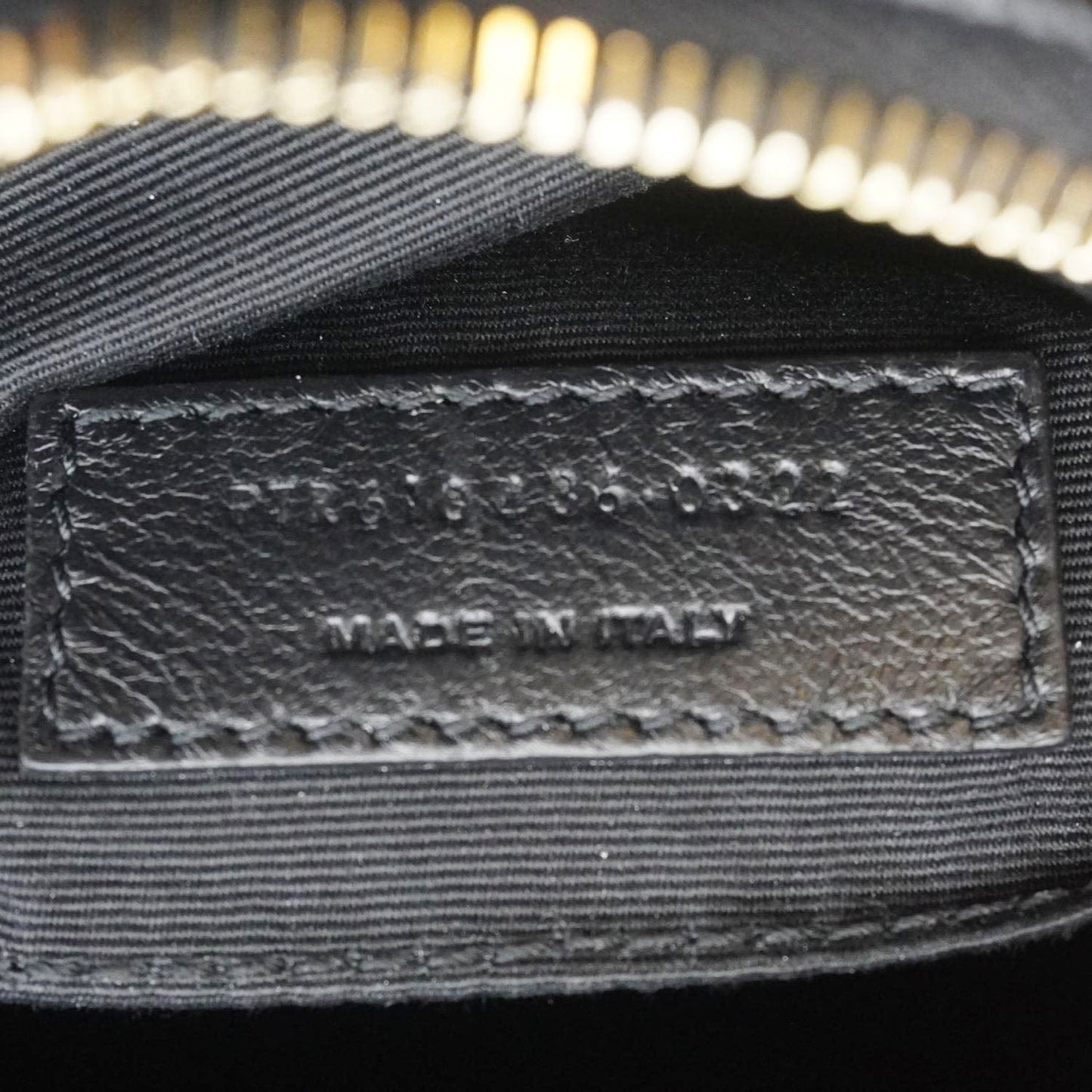 YVES SAINT LAURENT Round Chevron Leather Camera Crossbody Bag Black