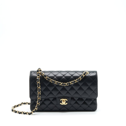 Chanel Medium Classic Double Flap Bag Caviar Black