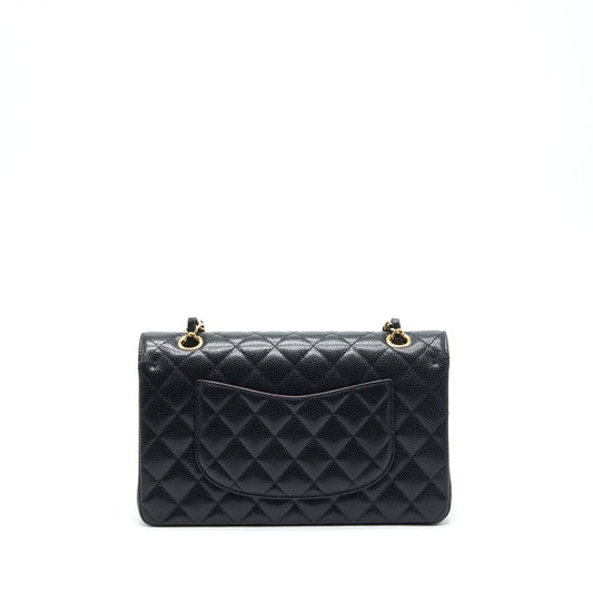 Chanel Medium Classic Double Flap Bag Caviar Black