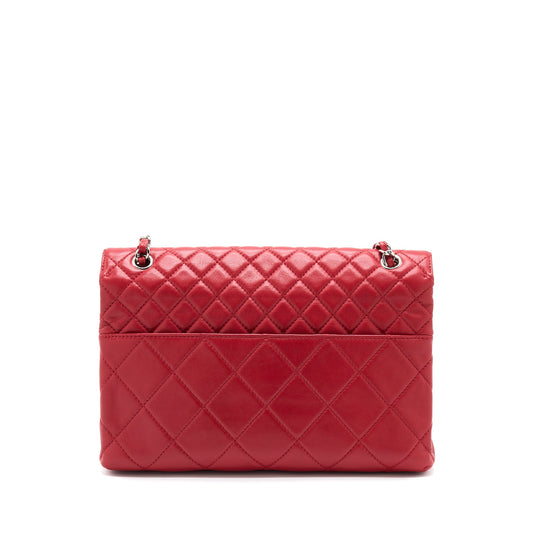 Chanel Large Flap Bag Lambskin Red
