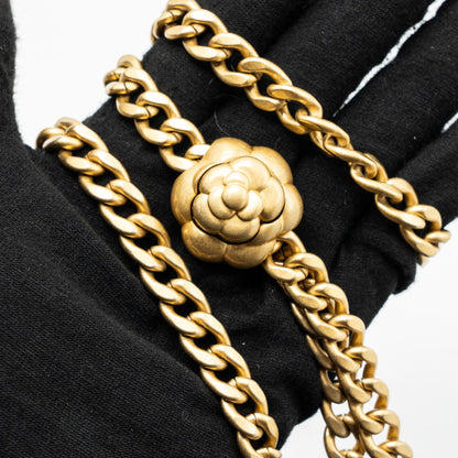 Chanel Camellia adjustable chain mini square flap bag lambskin black  (microchip)
