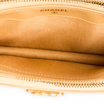 Chanel Boy Double Zip Clutch on Chain