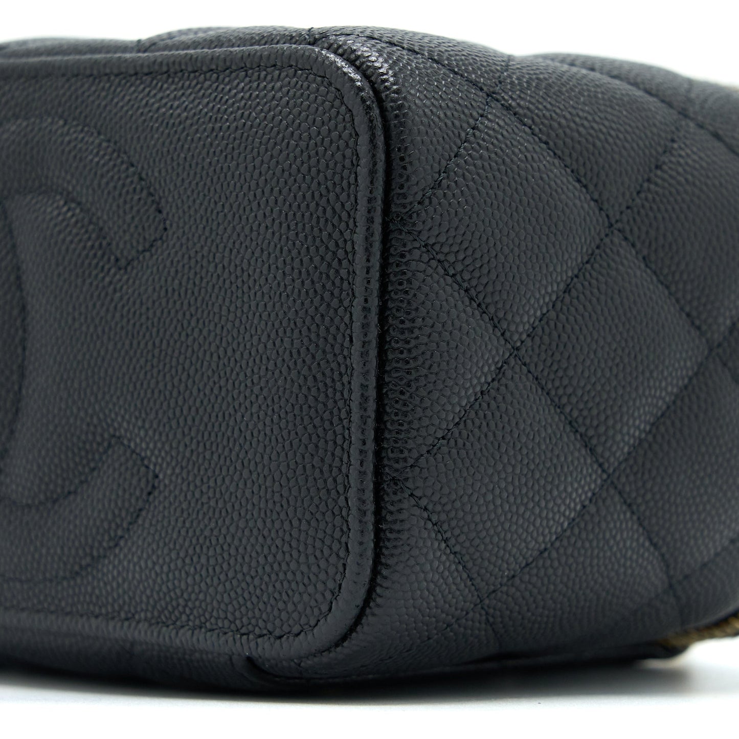 Chanel Long Vanity Case Caviar Black L