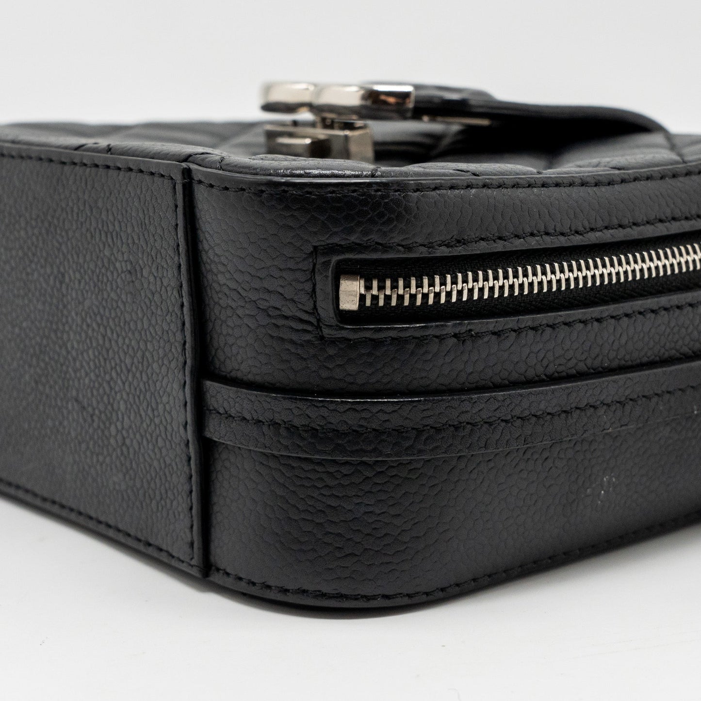 Chanel Quilted Mini Vanity Bag Caviar Black
