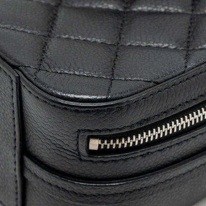 Chanel Quilted Mini Vanity Bag Caviar Black