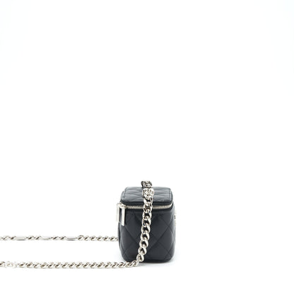 Chanel 22S Mini Vanity With Coco Giant Chain Caviar Black