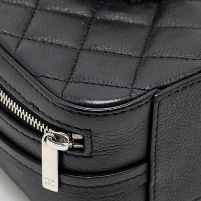 Chanel Quilted Mini Vanity Bag Caviar Black