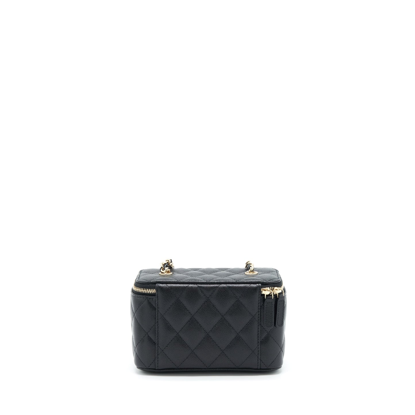 Chanel 22S Long Vanity With Chain Caviar Black L