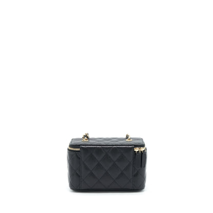 Chanel 22S Long Vanity With Chain Caviar Black L