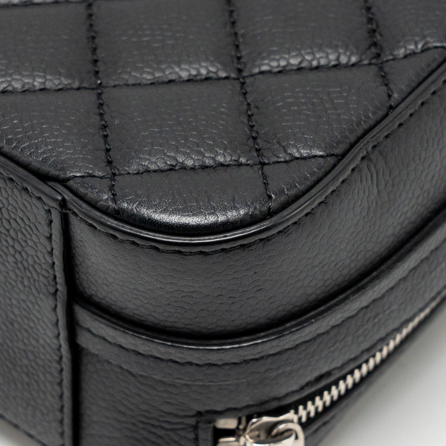 Chanel Quilted Mini Vanity Bag Caviar Black