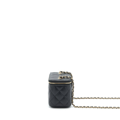 Chanel 22S Long Vanity With Chain Caviar Black L
