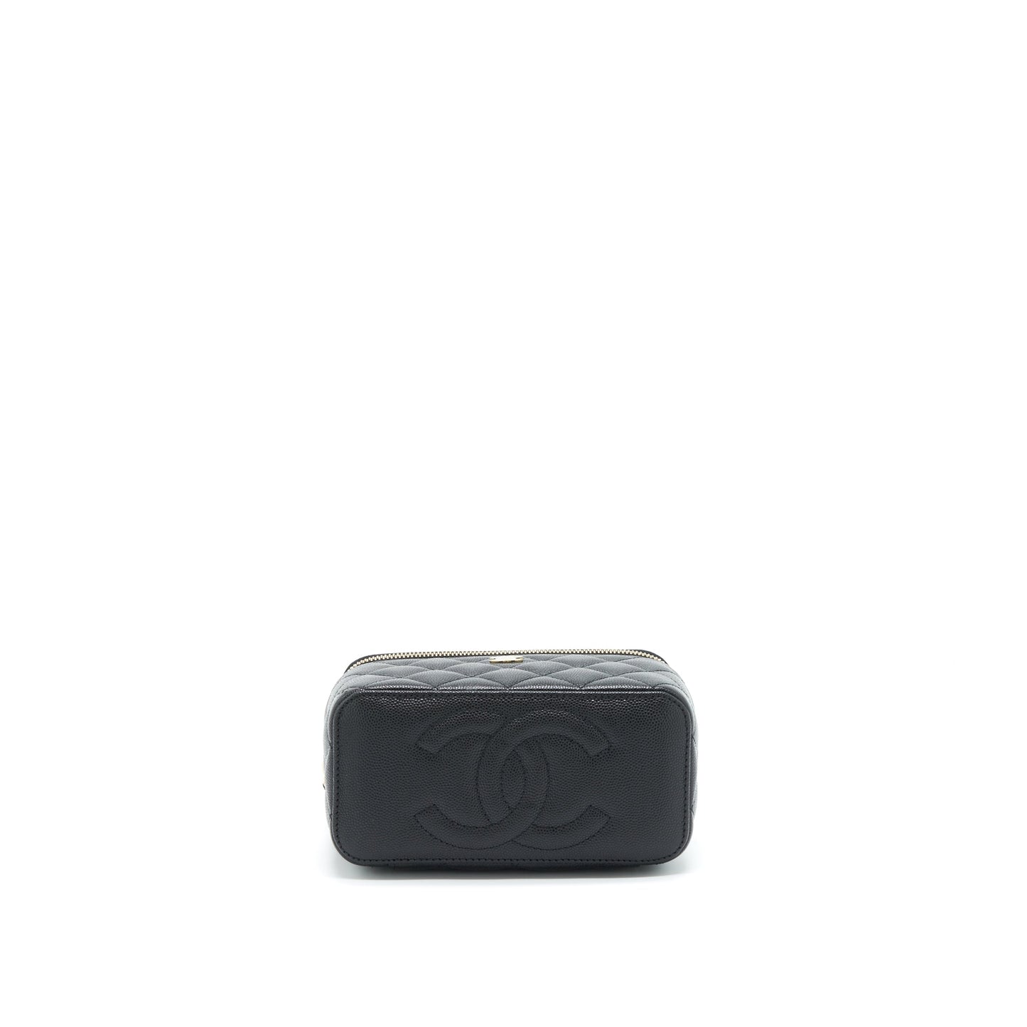 Chanel 22S Long Vanity With Chain Caviar Black L