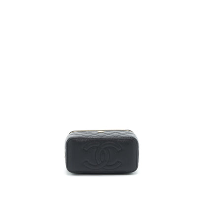 Chanel 22S Long Vanity With Chain Caviar Black L