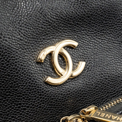 Chanel Business Affinity Drawstring Bucket Bag Caviar Black