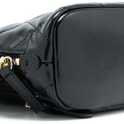 Chanel 22A Backpack Patent Black L (Microchip)