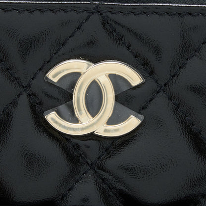 Chanel 22A Backpack Patent Black L (Microchip)