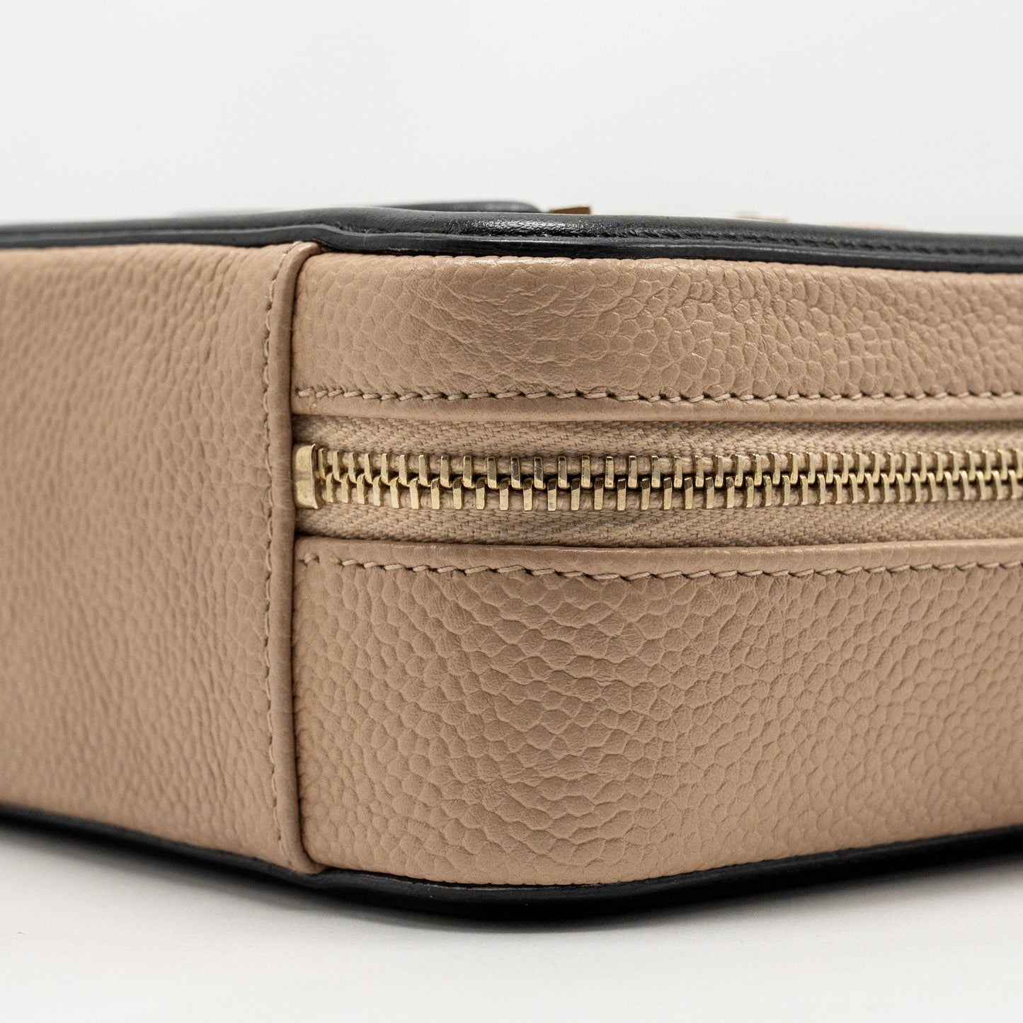 Chanel Mini Filigree Vanity Clutch Caviar Beige / Black