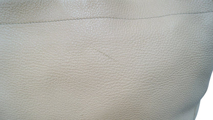 PRADA Cream Leather Daino Hobo Shoulder Bag
