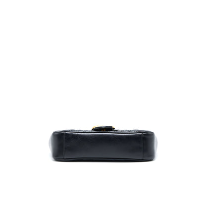 Gucci Small Marmont Calfskin Black