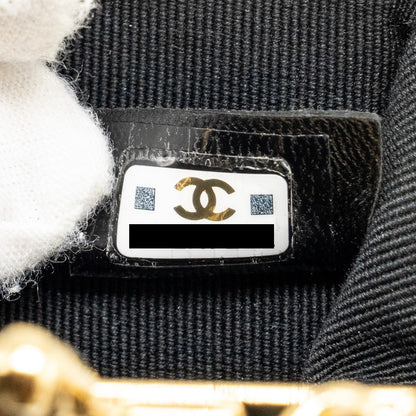 Chanel 23p Mini Coin Purse with Chain Calfskin Black L(microchip)
