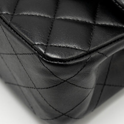 Chanel Medium Classic Double  Flap Bag Lambskin Black