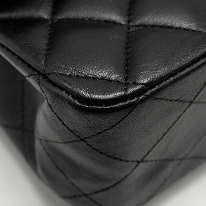 Chanel Medium Classic Double  Flap Bag Lambskin Black
