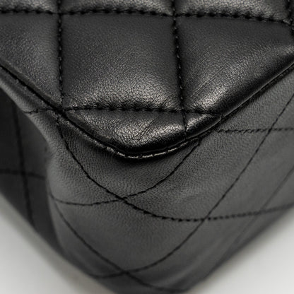 Chanel Medium Classic Double  Flap Bag Lambskin Black