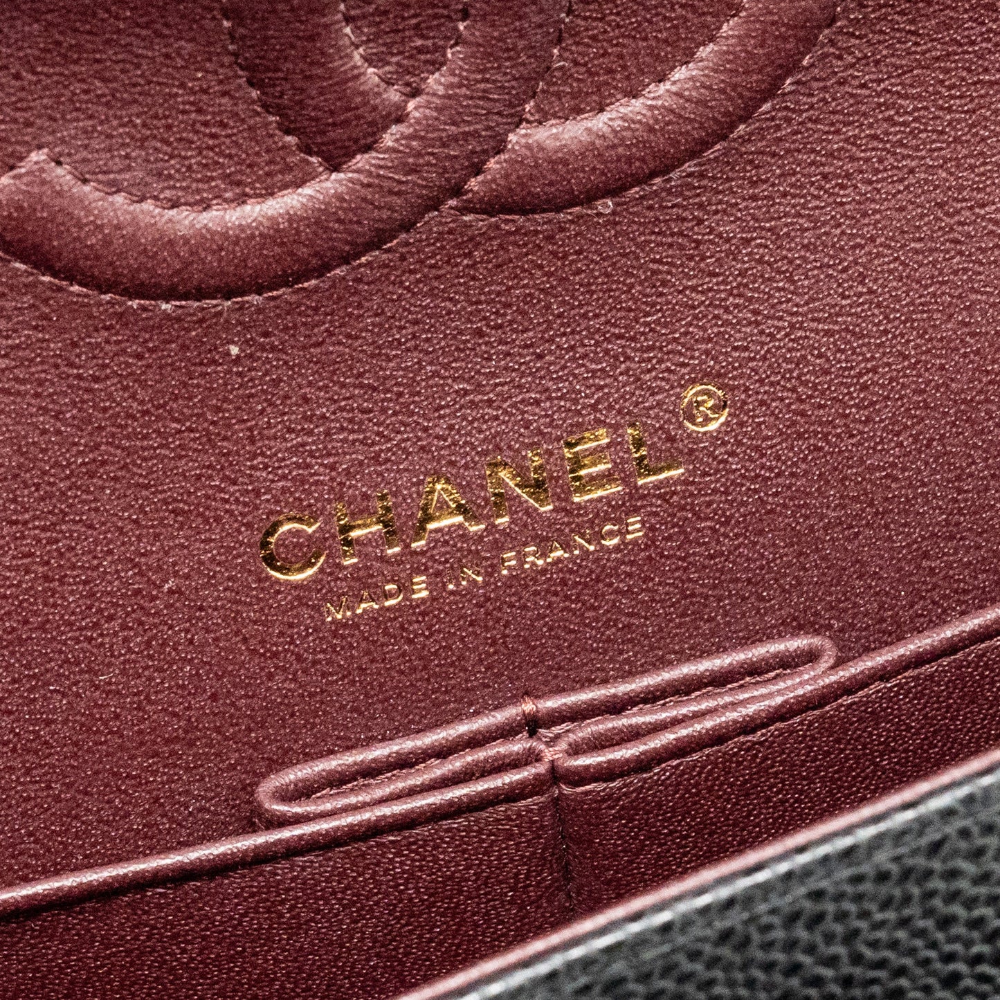 Chanel Medium Classic Double  Flap Bag Caviar  Black