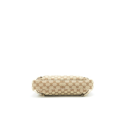 Gucci Abbey Canvas Leather Shoulder Bag