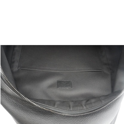 LOUIS VUITTON Takeoff Aerogram Grained Calf Leather Backpack Black