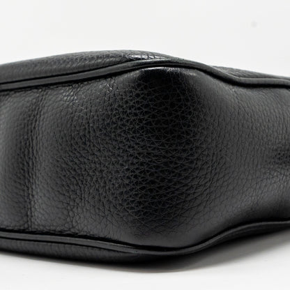 Gucci Soho Disco Camera Crossbody Bag Calfskin Black L
