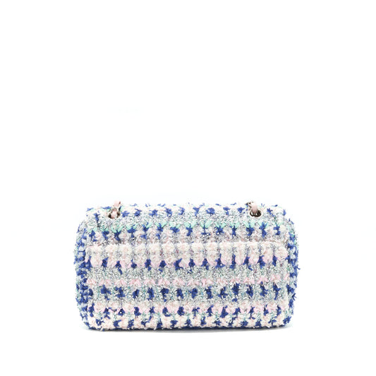 Chanel tweed classic flap bag multi colour
