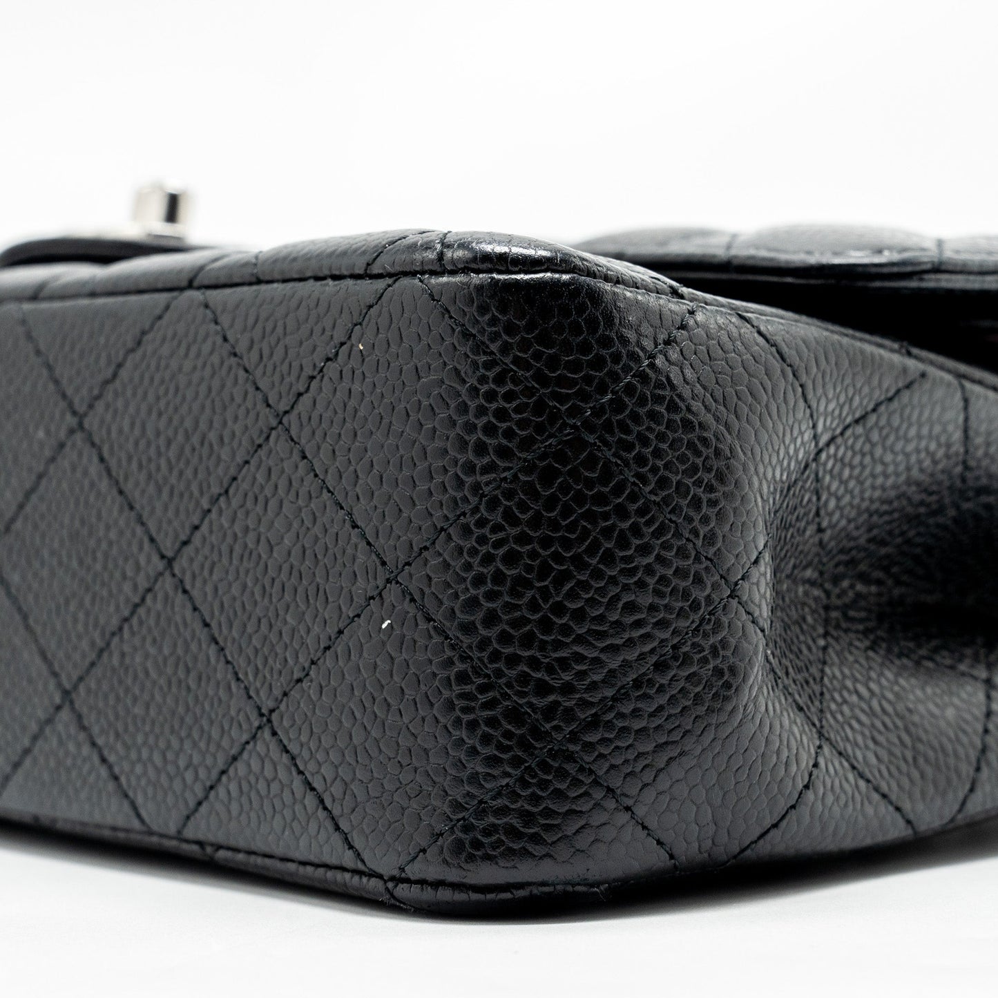 Chanel Medium Classic Double Flap Bag Caviar Black  (microchip)