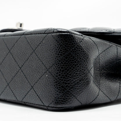 Chanel Medium Classic Double Flap Bag Caviar Black  (microchip)