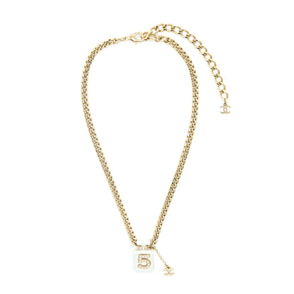 Chanel No.5 Perfume Bottle Choker/Necklace Crystal/Pearl L