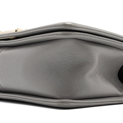 Chanel Medium Boy Bag Caviar Light Grey L