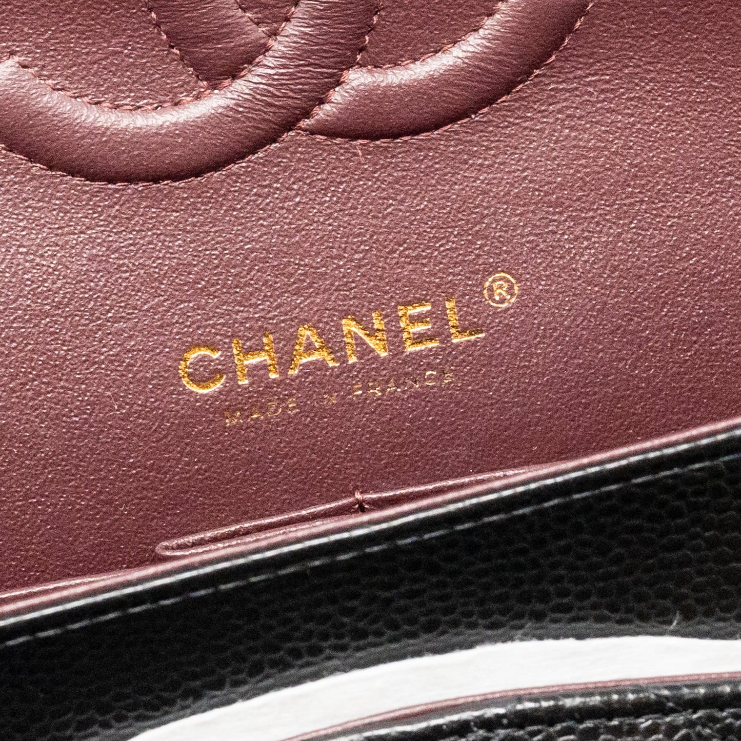 CHANEL Medium Classic Double Flap Bag Caviar Black  (Microchip)