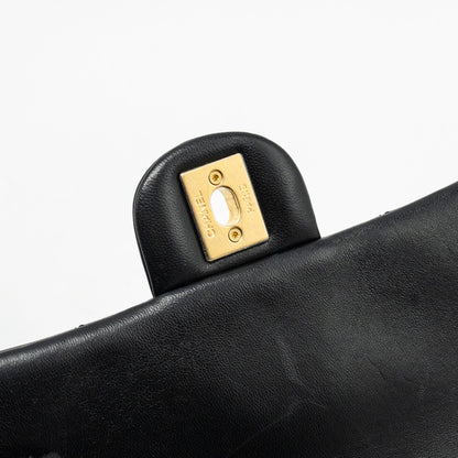 Chanel My Perfect Mini Flap Bag with Pearl Chain Lambskin Black  (Microchip)