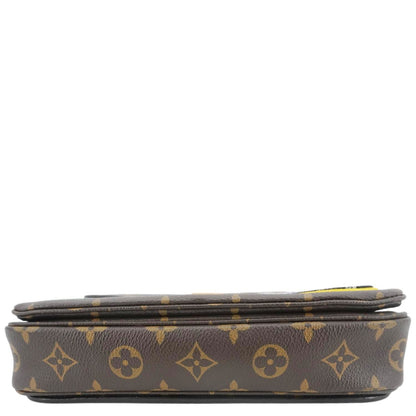 LOUIS VUITTON Metis Pochette Patches Monogram Canvas Crossbody Bag Brown