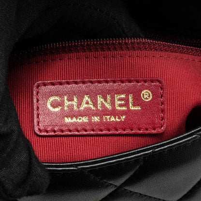 Chanel My Perfect Mini Flap Bag with Pearl Chain Lambskin Black  (Microchip)