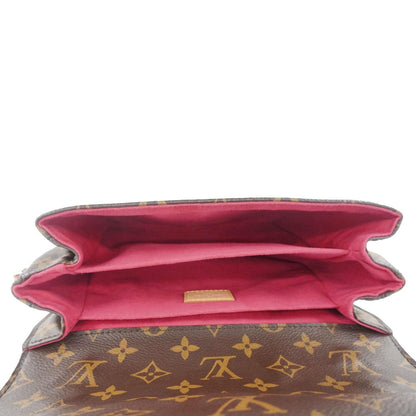 LOUIS VUITTON Metis Pochette Patches Monogram Canvas Crossbody Bag Brown