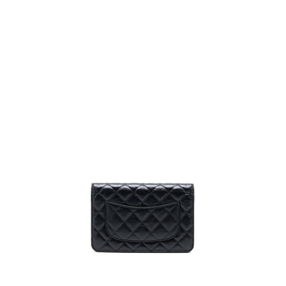 Chanel 2.55 Reissue Wallet On Chain Aged Calfskin Black (Microchip)