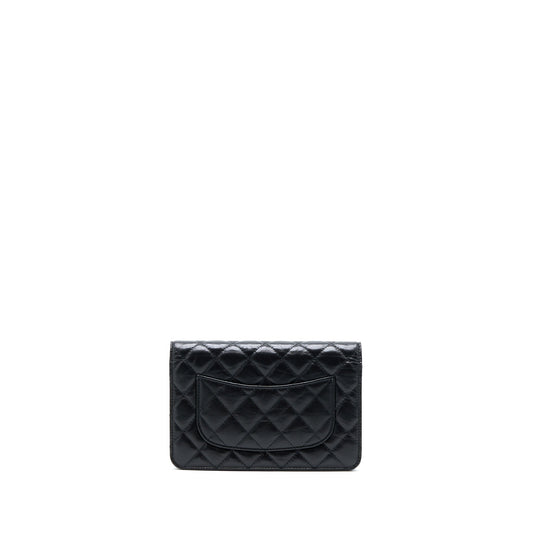 Chanel 2.55 Reissue Wallet On Chain Aged Calfskin Black (Microchip)
