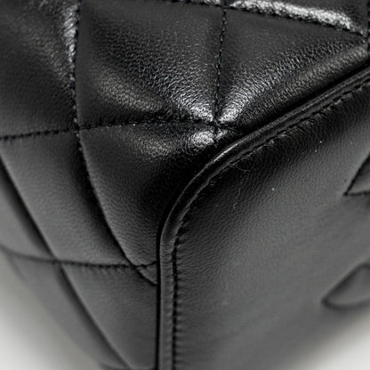 Chanel Pearl Crush Long Vanity Case Lambskin Black  (Microchip)